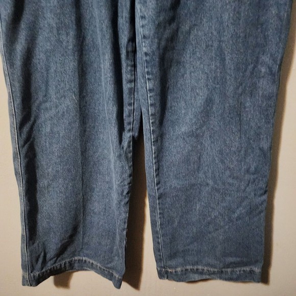 Long Tail Sally Tall Long Wide Leg High Rise Buttonfly Jeans Size 16 - Picture 3 of 7